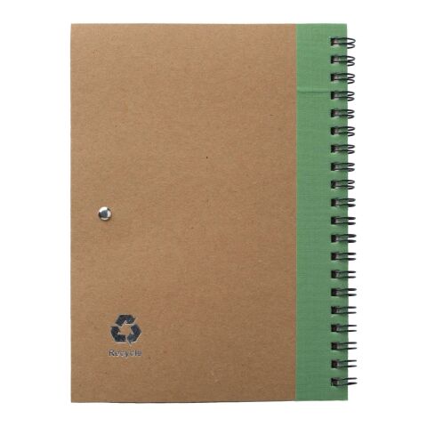 Carnet à spirale Stella vert clair