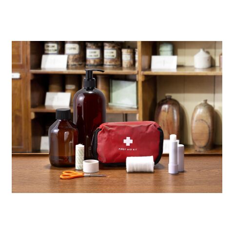 Kit de premiers secours rouge | sans marquage | non disponible | non disponible