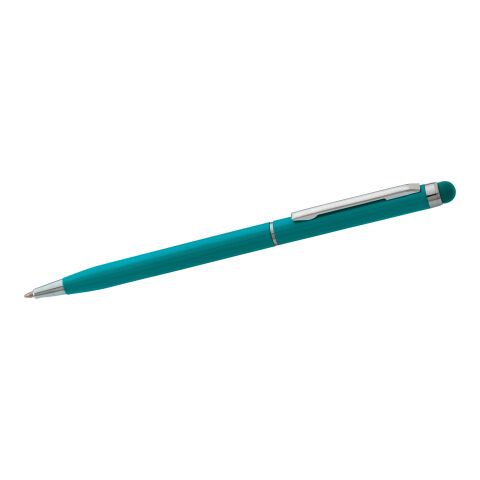 Stylo bille en métal avec stylet écran tactile bleu | sans marquage | non disponible | non disponible