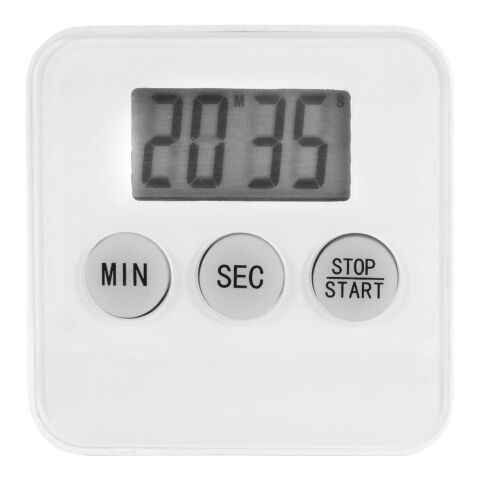 Minuteur magnétique blanc