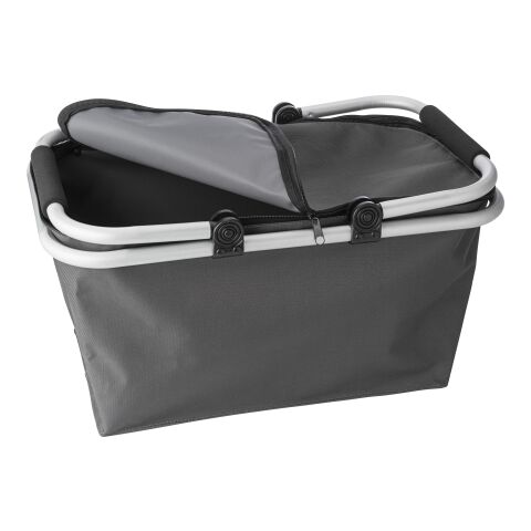 Panier pliable en polyester bleu cobalt | sans marquage | non disponible | non disponible