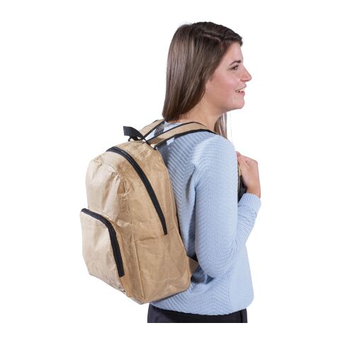 Sac à dos isotherme en papier laminé marron | sans marquage | non disponible | non disponible