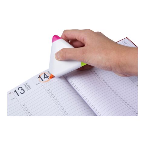 Surligneur triangulaire blanc | sans marquage | non disponible | non disponible