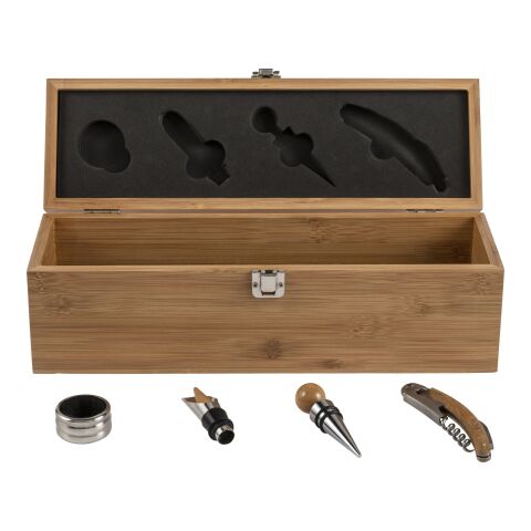 Set à vin en bambou marron | sans marquage | non disponible | non disponible