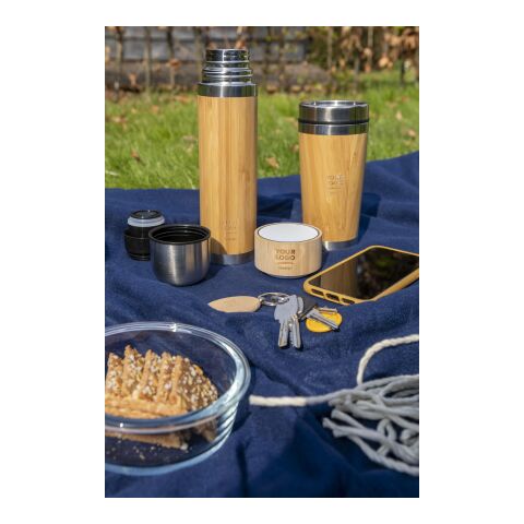 Bouteille thermos en bambou (420 ml) marron | sans marquage | non disponible | non disponible