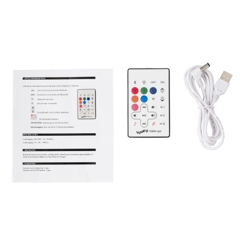 Enceinte double sans fil lumineuse blanc | sans marquage | non disponible | non disponible