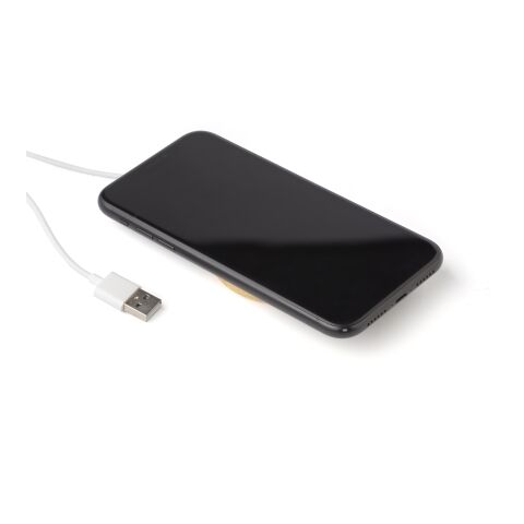 Chargeur à induction en bambou marron clair | sans marquage | non disponible | non disponible