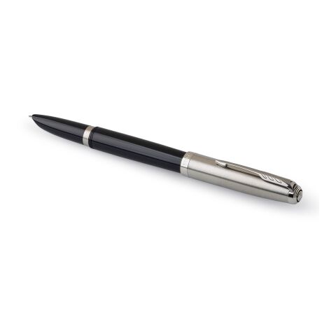 Stylo à plume Parker 51 en acier inoxydable noir | sans marquage | non disponible | non disponible