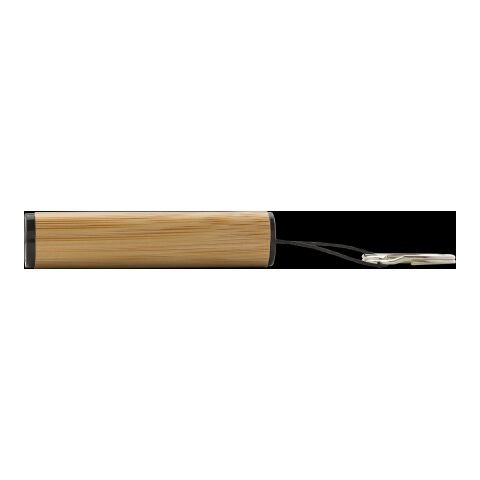 Mini torche en bambou avec porte-clés Ilse marron