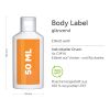 Bouteille de 50 ml - Baume pour les mains "Calendula - Aloe Vera" - Body Label Blanc | sans marquage