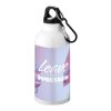 Bouteille Oregon avec mousqueton - 400 ml Standard | Blanc | sans marquage | non disponible | non disponible