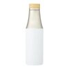 Bouteille Hulan de 540 ml en acier inoxydable avec cuivre et isolation par le vide avec couvercle en bambou Standard | Blanc | sans marquage | non disponible | non disponible