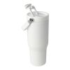 Gobelet avec isolation sous vide Bronx en cuivre et acier inoxydable recyclé certifié RCS Bronx de 900 ml avec couvercle à double fonction Standard | blanc | sans marquage | non disponible | non disponible