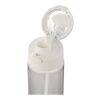 Bouteille d'eau Theron de 700 ml en plastique recyclé RCS, avec bouchon double fonction et paille rabattable blanc