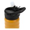 Gourde de sport Knox 350 ml en acier inoxydable à double paroi recyclé RCS avec paille rabattable Jaune