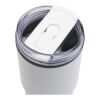 Gobelet isotherme à double paroi Westin 540 ml en RCS recyclé, avec paille blanc