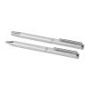 Ensemble-cadeau stylo bille et stylo roller Lucetto en aluminium recyclé Standard | Argent | sans marquage | non disponible | non disponible