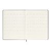 Agenda XL hebdomadaire 12&nbsp;mois Moleskine à couverture rigide Standard | Noir | sans marquage | non disponible | non disponible