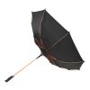 Parapluie tempête à ouverture automatique 23" Spark Standard | Orange-Noir | sans marquage | non disponible | non disponible | non disponible