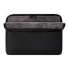Housse pour ordinateur portable Rise de 15,6" en toile recyclée certifiée GRS Standard | noir | sans marquage | non disponible | non disponible | non disponible