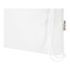 Sac Peru Blend de 5&nbsp;L avec cordon en coton recyclé 180&nbsp;g/m2 certifié GRS Standard | Blanc | sans marquage | non disponible | non disponible | non disponible
