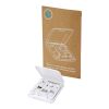 Câble de recharge modulaire en plastique recyclé Savvy avec support de téléphone Standard | Blanc transparent | sans marquage | non disponible | non disponible