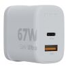 Chargeur mural Xtorm XEC067G GaN² Ultra de 67 W - Prise britannique Standard | Blanc | sans marquage | non disponible | non disponible