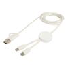 Câble 5 en 1 Citala en plastique recyclé de 150 cm pour la synchronisation des données et la charge rapide de 27 W Standard | blanc | sans marquage | non disponible | non disponible