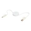 Câble rétractable 5 en 1 Citala en plastique recyclé de 90 cm pour la synchronisation des données et la charge rapide de 40 W Standard | blanc | sans marquage | non disponible | non disponible