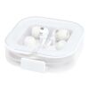 Casque filaire type C Baekdu avec boîte de rangement en plastique recyclé Blanc