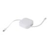 Câble rétractable 5 en 1 Gloas en matériaux recyclés pour synchronisation de données et charge rapide de 100&nbsp;W avec kit d’outils pour smartphone Standard | Blanc | sans marquage | non disponible | non disponible