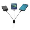 Câble de recharge 5-en-1 Alphecca en aluminium recyclé et RPET noir