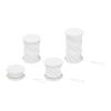 Lampe de table pliable Celestia en plastique recyclé blanc