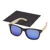 Lunettes de soleil polarisées miroir Taiyō en rPET/bambou dans coffret cadeau Standard | Bois | sans marquage | non disponible | non disponible