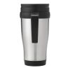 Mug isotherme Sanibel Standard | Argent-Noir | sans marquage | non disponible | non disponible