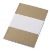 Carnet A6 à couverture souple recyclée en kraft Novella Austen avec 50 feuilles Naturel | sans marquage | non disponible | non disponible