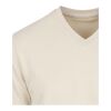 T-shirt unisexe en coton bio certifié OCS Balfour à manches courtes et col en V de 200&nbsp;g/m² Sandstone | 3XS