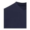 T-shirt unisexe en coton bio certifié OCS Balfour à manches courtes et col en V de 200&nbsp;g/m² Marine | L