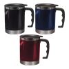 Mug isotherme en acier noir | sans marquage | non disponible | non disponible