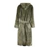 VINGA Peignoir de luxe en peluche RPET GRS Louis taille S-M vert | sans marquage | non disponible | non disponible | non disponible