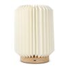 Lampe LED en papier pliable Coollux Aurore sur socle en bois, 22cm Nature | sans marquage | non disponible | non disponible