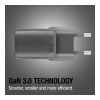 Fresh 'n Rebel Chargeur rapide 30 W GaN USB-C & USB-A Gris foncé