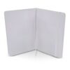 Cahier A5 PU avec pages quadrillées FSC Blanc | sans marquage | non disponible | non disponible