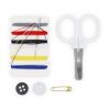 Trousse de couture et de pansements de voyage dans une boîte en PP Blanc