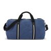 Sac de sport en toile de coton recyclée Harper Bleu foncé