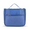 Trousse de toilette de voyage Kora en rPET 300D Bleu / Blanc | sans marquage | non disponible | non disponible