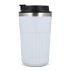 Thermos à café à emporter en acier inoxydable recyclé, 400 ml Blanc | sans marquage | non disponible | non disponible