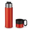 Thermos Flow 500ml avec poignée Rouge / blanc | sans marquage | non disponible | non disponible | non disponible
