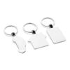 Porte-clés maison en alliage de zinc recyclé RCS argent | sans marquage | non disponible | non disponible