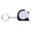 Porte-clés avec ruban de 1M en ABS RCS MeasureMate blanc | sans marquage | non disponible | non disponible